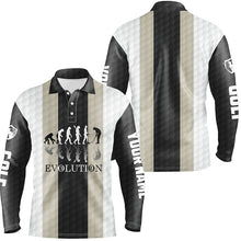 Load image into Gallery viewer, Mens golf polos shirts custom golf ball pattern Evolution polo shirt for mens, golfing gifts NQS6886