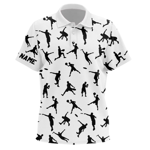 White Kids disc golf polo shirts custom disc golf jerseys, disc team golf shirt for Kids NQS6418
