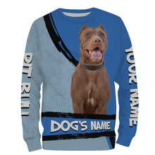 Load image into Gallery viewer, American Pit Bull Terrier Customize Name 3D All over print Shirts, Pit Bull dog lover Gifts FSD3536