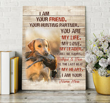 Load image into Gallery viewer, Personalized Dog Canvas| Hunting Partner custom Dog&#39;s image and Name Canvas| Gift for bird Hunters FSD3878