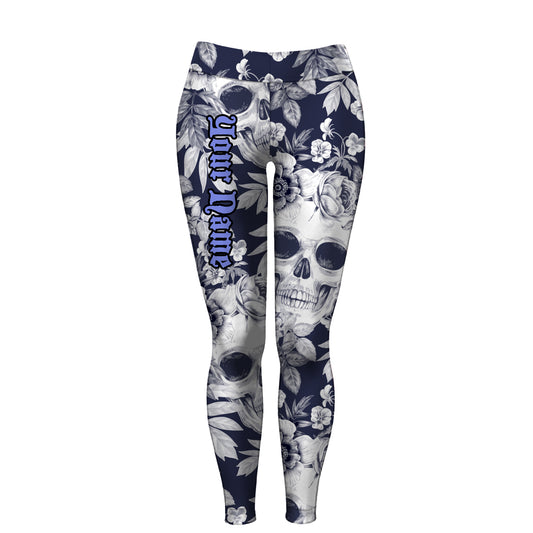 Skull Leggings for Women Custom name Full printing leggings FSD1738