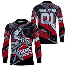 Load image into Gallery viewer, Xtreme Supercross Jersey Custom UPF30+ Men Women Kid Dirt Bike SX Racing Shirt Tournament Riders NMS1364