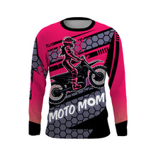 Load image into Gallery viewer, Motocross Mom Personalized Jersey UPF30+ Pink Dirt Bike Mom Racing Shirt Mother&#39;s Day Gift NMS1381
