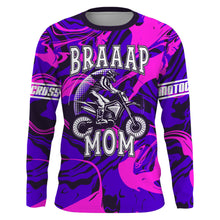 Load image into Gallery viewer, Dirt Bike Mom Personalized Jersey UPF30+ Brap Motocross Mom Racing Shirt Mother&#39;s Day Gift NMS1379