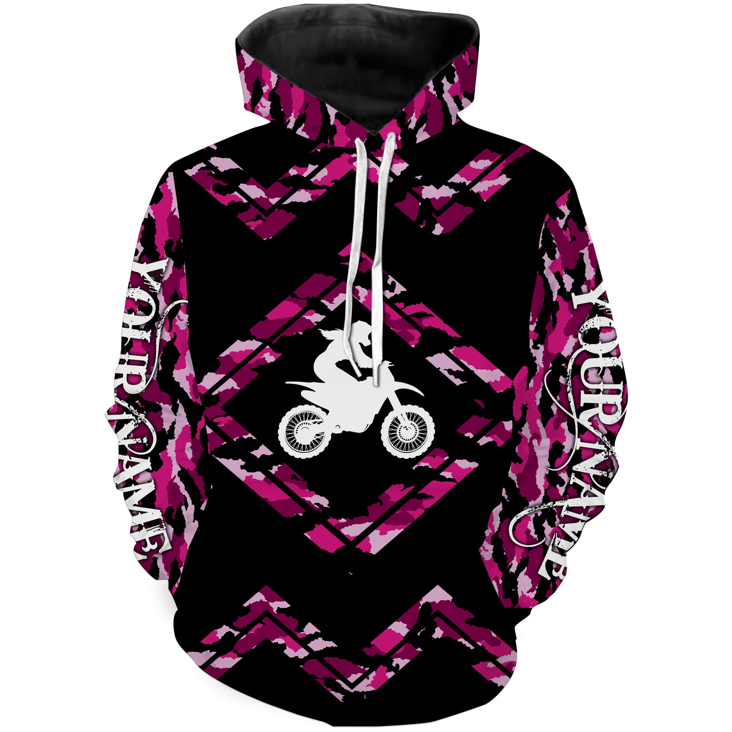 Pink Camo Girl Motocross Jersey Personalized Female Rider Shirt Motorcycle Women Jersey| NMS496