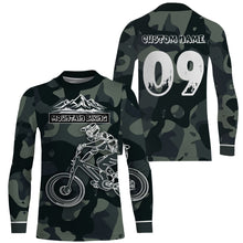 Load image into Gallery viewer, MTB Long Sleeve Jersey Mountain Biking Shirt for Adult Kid - Personalized Jersey for Cyclist Bike Rider JTS417