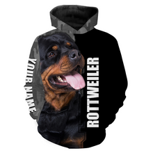 Load image into Gallery viewer, Personalized Love Rottweiler Hoodie Long Sleeve| Rottweiler Shirt for Rottweiler Lover Dog Lover Gift JTSD277