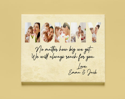 Personalized Canvas - Mommy Custom Picture Canvas Wall Art| Gift for Mom T129