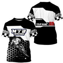Load image into Gallery viewer, Custom Black MTB jersey Adult kid mountain bike shirts UPF30+ cycling bicycle offroad racewear| SLC46