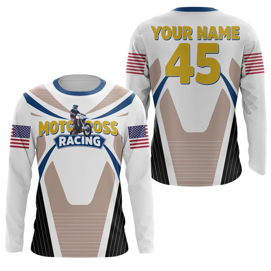 Custom Dirt Bike Jersey Men Women UPF30+ Motocross Shirt Boys Girls Kid MX Jersey Riding Motorcycle PDT542