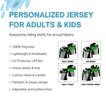 Load image into Gallery viewer, Custom black kid adult MTB gear Lightweight UPF30+ sun shirt Mountain bike shirt Cycling racewear| SLC112