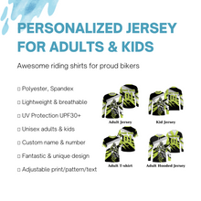 Load image into Gallery viewer, Custom Motocross Jersey UPF30+ Dirt Bike MX Racing Shirt Adult&amp;Kid Off-Road Motorcycle Riders| NMS774