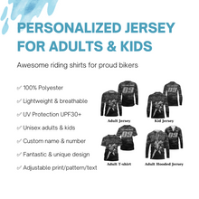 Load image into Gallery viewer, Camouflage motocross jersey UPF30+ custom men women kid dirt bike MX racing off-road motorcycle NMS974