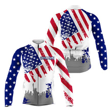 Load image into Gallery viewer, American cycling jersey men women UPF50+ USA bike shirt for road MTB BMX dirt cycle gear| SLC218