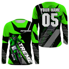 Load image into Gallery viewer, Custom dirt bike jersey UPF30+ extreme Motocross men women kid off-road motorcycle racing shirt PDT314