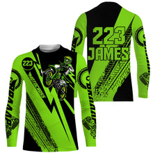Load image into Gallery viewer, Dirt Bike Motocross Jersey Personalized UPF30+ MX Racing Off-road Adult&amp;Kid Motorcycle Rider Shirt| NMS763