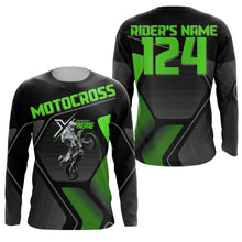 Load image into Gallery viewer, Custom Motocross Jersey Name and Number UPF30+ Dirt Bike Racing Shirt Off-Road Extreme MX Adult&amp;Kid| NMS768