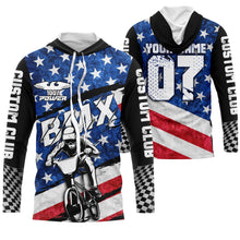 Load image into Gallery viewer, American Adult kid BMX jersey Custom UPF30+ USA Cycling bike shirt Off-road extreme sportswear| SLC22