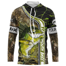 Load image into Gallery viewer, Largemouth Bass fishing custom name with ChipteeAmz&#39;s art UV protection shirts AT011