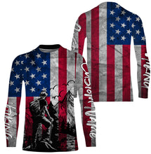 Load image into Gallery viewer, American Flag Patriotic Mountain Custom Hiking Apparel UV Protection Quick Dry UPF 30+| SP123