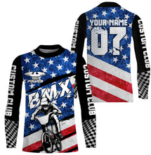 Load image into Gallery viewer, American Adult kid BMX jersey Custom UPF30+ USA Cycling bike shirt Off-road extreme sportswear| SLC22