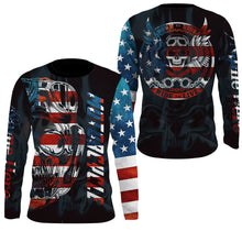 Load image into Gallery viewer, Patriotic Motorcycle Jersey UPF30+ Personalized Skull Biker Riding Shirt American Off-Road Jersey| NMS731