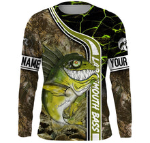 Load image into Gallery viewer, Largemouth Bass fishing custom name with ChipteeAmz&#39;s art UV protection shirts AT011