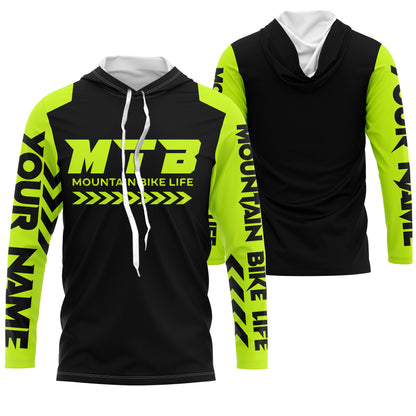 Cycling Shirt Mountain Bike Jersey, MTB Off-road Bicycling Racing Custom Shirt UV Protection UPF 30+| JTS470