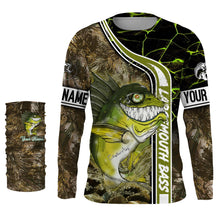 Load image into Gallery viewer, Largemouth Bass fishing custom name with ChipteeAmz&#39;s art UV protection shirts AT011