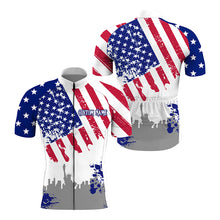 Load image into Gallery viewer, American cycling jersey men women UPF50+ USA bike shirt for road MTB BMX dirt cycle gear| SLC218