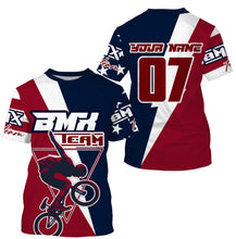Load image into Gallery viewer, American Adult kid BMX jersey Custom UPF30+ Patriotic Cycling gear USA bicycle motocross bike shirt| SLC17
