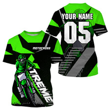 Load image into Gallery viewer, Custom dirt bike jersey UPF30+ extreme Motocross men women kid off-road motorcycle racing shirt PDT314