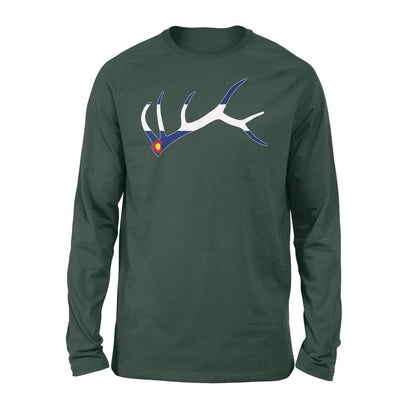 Colorado elk hunting horn NQS1114 D03 - Standard Long Sleeve