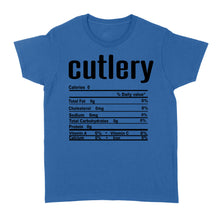 Load image into Gallery viewer, Cutlery nutritional facts happy thanksgiving funny shirts - Standard Women's T-shirt