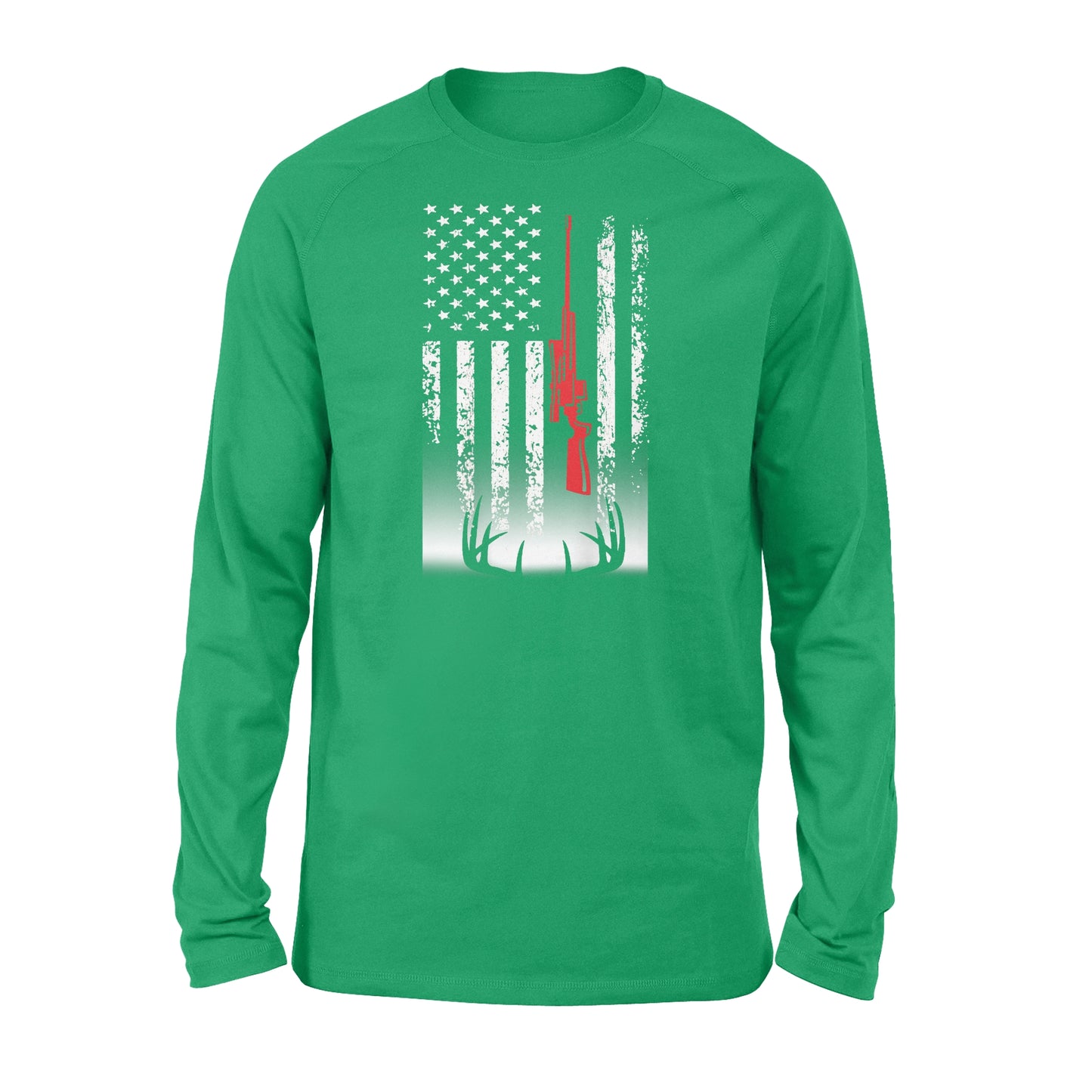 Deer hunting Long sleeve USA flag Shirts for Deer hunter - FSD869