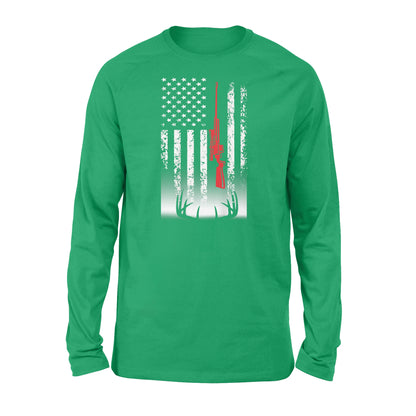 Deer hunting Long sleeve USA flag Shirts for Deer hunter - FSD869