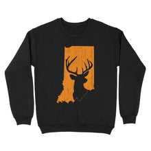 Load image into Gallery viewer, Bucks of Indiana deer hunting hunter orange, Indiana hunting, deer hunting shirt D03 NQS2920 Standard Crew Neck Sweatshirt