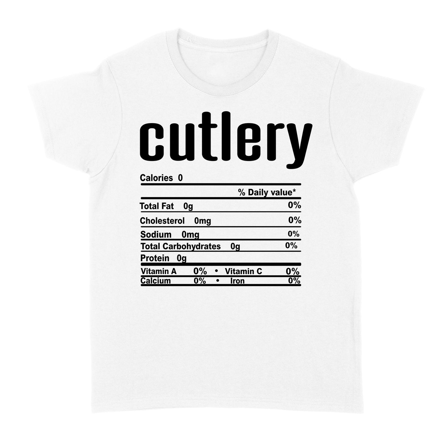 Cutlery nutritional facts happy thanksgiving funny shirts - Standard Women's T-shirt