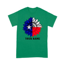 Load image into Gallery viewer, Texas flag sunflower customized name patriot Texas state flag D03 NQS2495 - T-shirt
