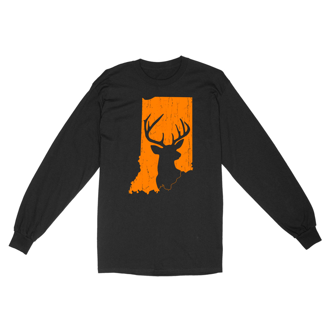Bucks of Indiana deer hunting hunter orange, Indiana hunting, deer hunting shirt D03 NQS2920 Standard Long Sleeve