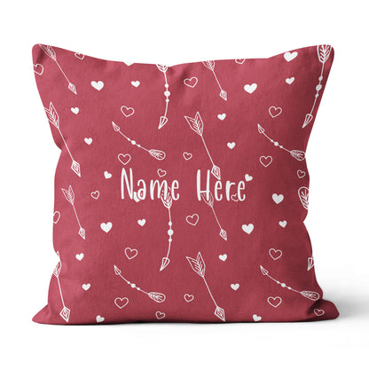 Personalized Arrows Archery With Hearts Throw Pillow Valentine Gifts Ideas VHM0940