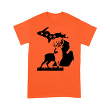 Load image into Gallery viewer, Michigan deer hunting shirt Men T-shirt - FSD1187