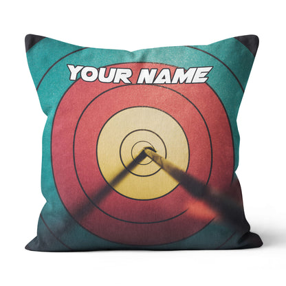 Personalized 3D Target Archery Pillow Custom Throw Pillow Archery Gifts VHM0858