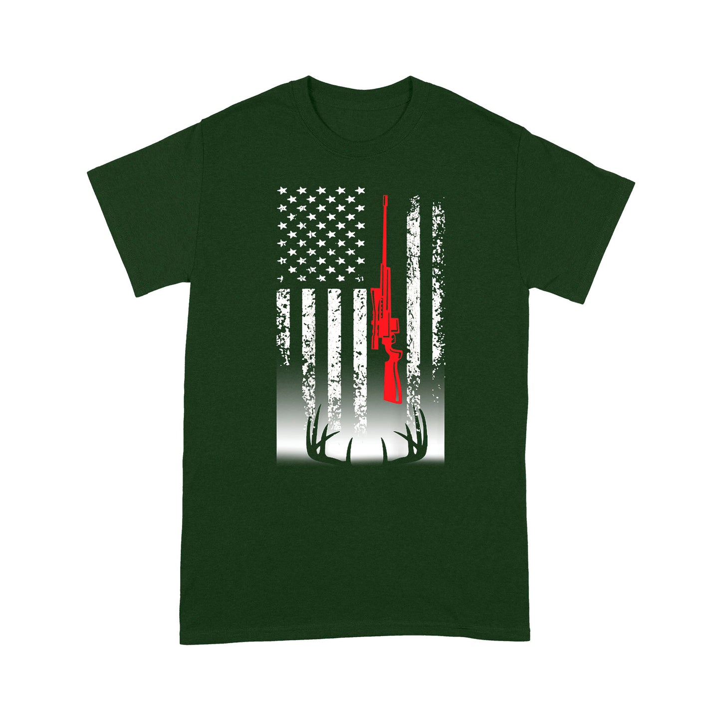 Deer hunting T-Shirt USA flag Shirts for Deer hunter - FSD869