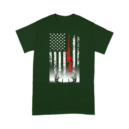 Deer hunting T-Shirt USA flag Shirts for Deer hunter - FSD869