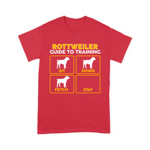 Load image into Gallery viewer, Rottweiler Standard T-shirt | Funny Guide to Training dog - FSD2405D08