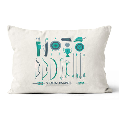 Personalized Set Archery Throw Pillow Custom Pillow Archery Gifts Ideas VHM0860