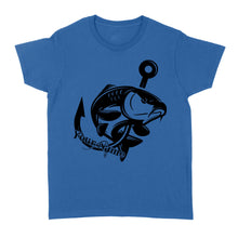 Load image into Gallery viewer, Carp fishing tattoos Customize name Women&#39;s T-shirt, personalized fishing gifts for fisherman - NQS1208