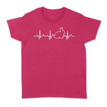 Load image into Gallery viewer, Rabbit Pulse Heartbeat Men Women's T-Shirt Bunny Shirt, Bunny Rabbit Shirt - FSD1378D03