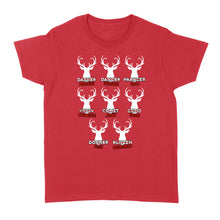Load image into Gallery viewer, Funny Christmas Reindeer Hunter Shirt, Deer Hunter Gift D02 NQS2460 Standard Women's T-shirt